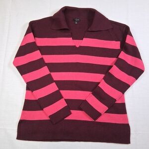 Talbots Deep Red Knit Top